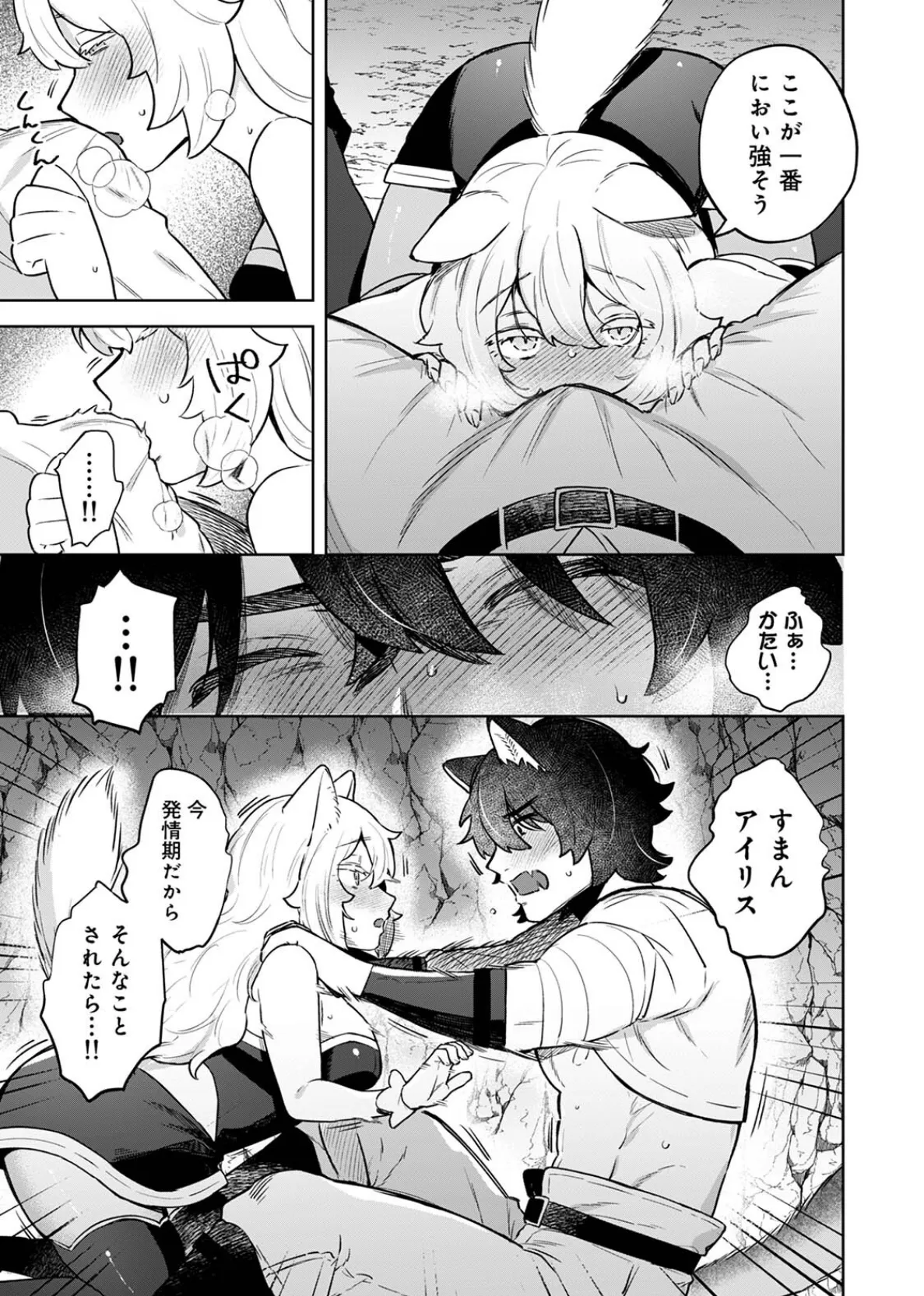 ネコ治癒士はオオカミ冒険者に発情したくないのに！ 15ページ