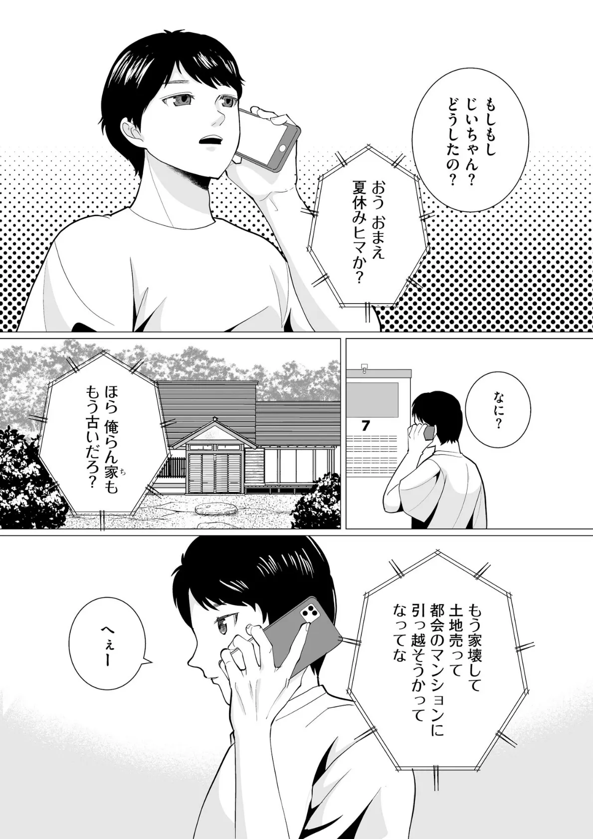 夏雲の下 〜帰省先のド田舎でご近所さんと内緒の情事〜【FANZA特典付】 7ページ