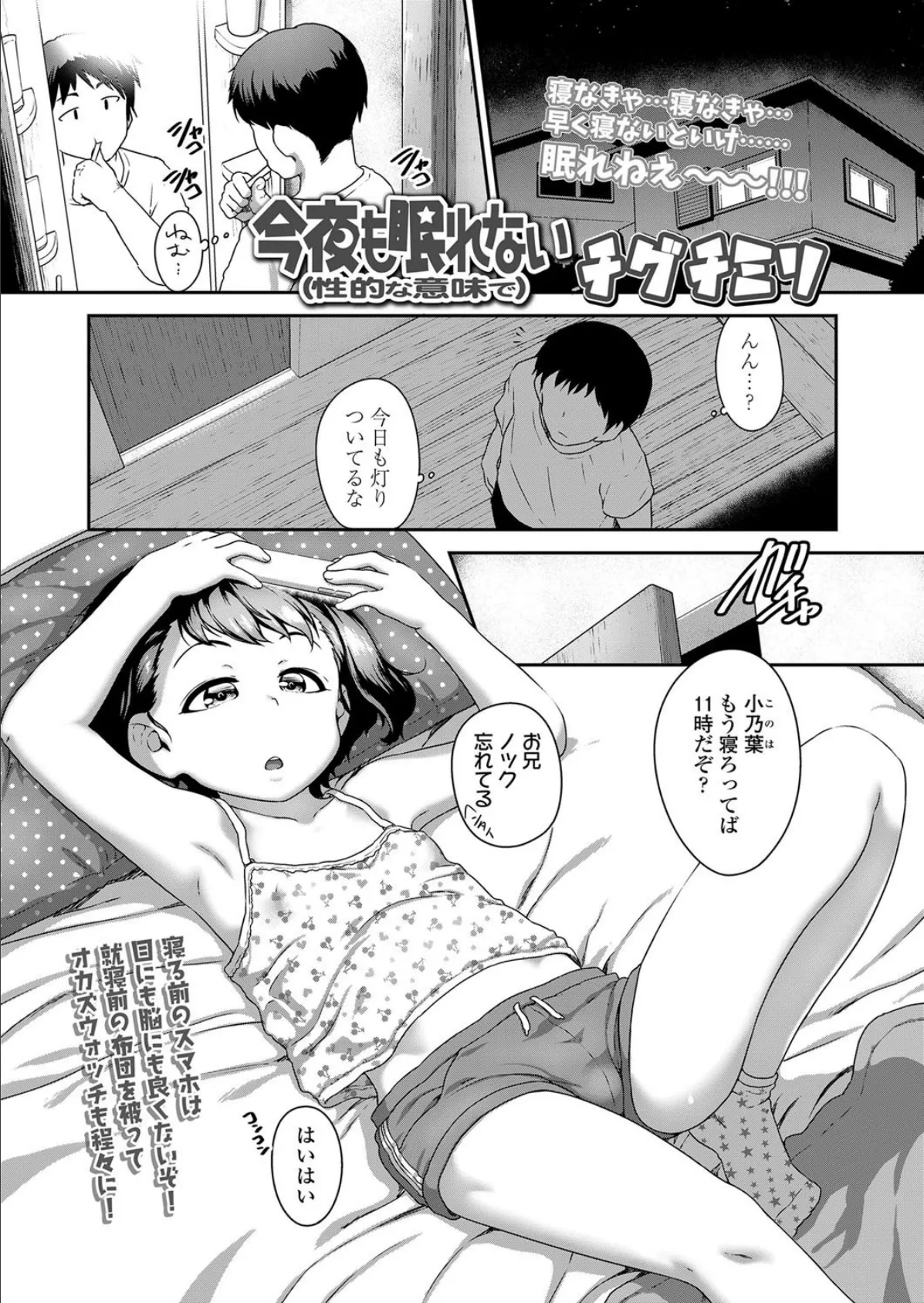 今夜も眠れない(性的な意味で)