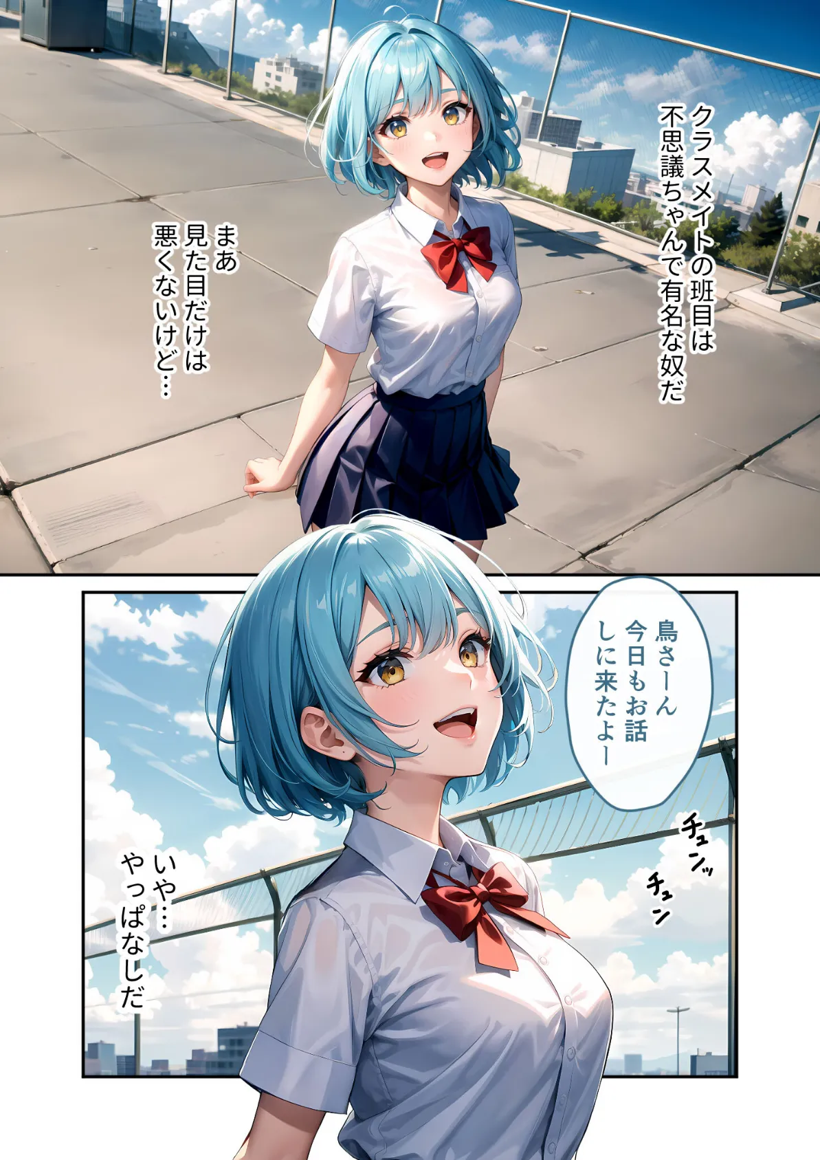 陰キャの僕、透視の力を手に入れる。第九話 〜電波系クラスメイトの危険な唇〜 モザイク版 7ページ