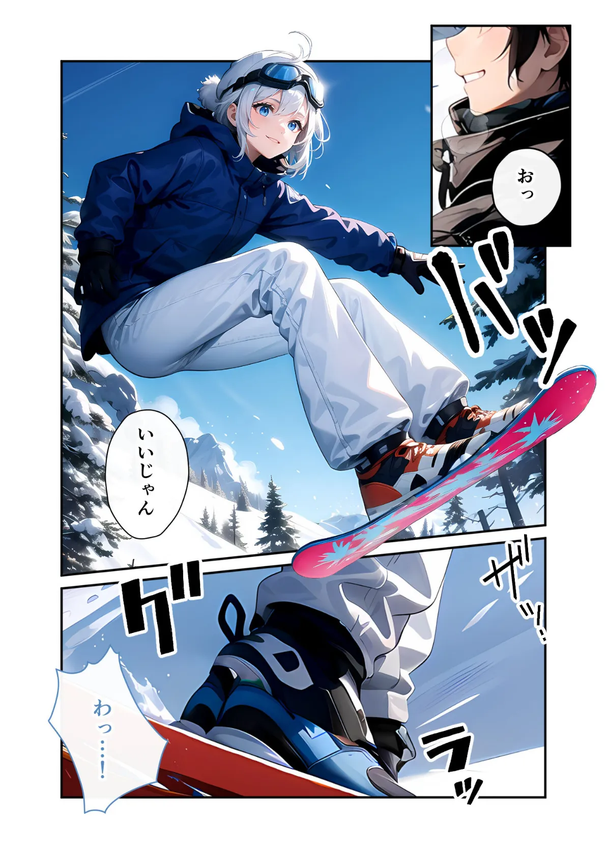 いちゃLOVE純情ベッドルーム 〜スノボデート、甘いひとときに溶ける両片想い〜 モザイク版 6ページ