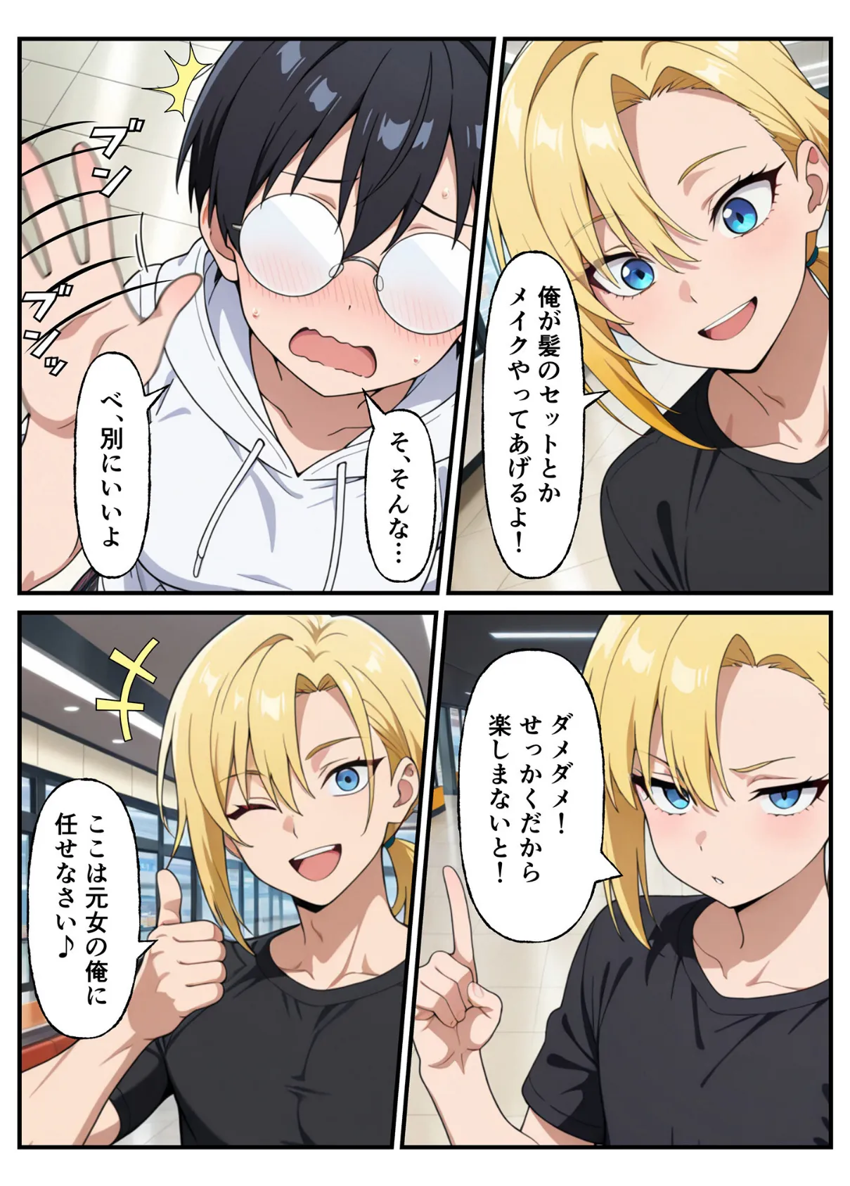 性転換希望調査に僕だけ希望するで出した結果、本当に女の子になってしまった話 モザイク版 17ページ