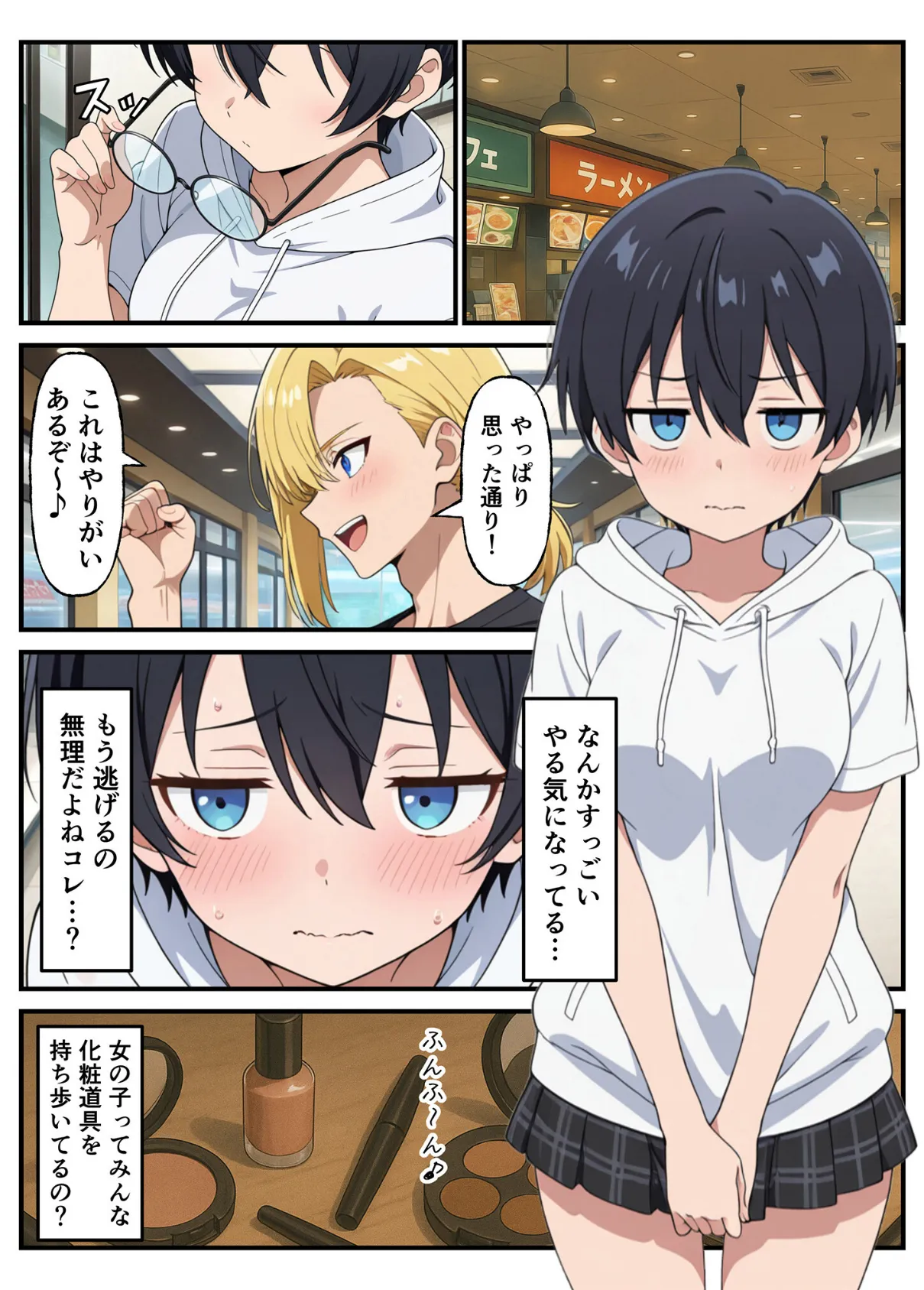 性転換希望調査に僕だけ希望するで出した結果、本当に女の子になってしまった話 モザイク版 18ページ