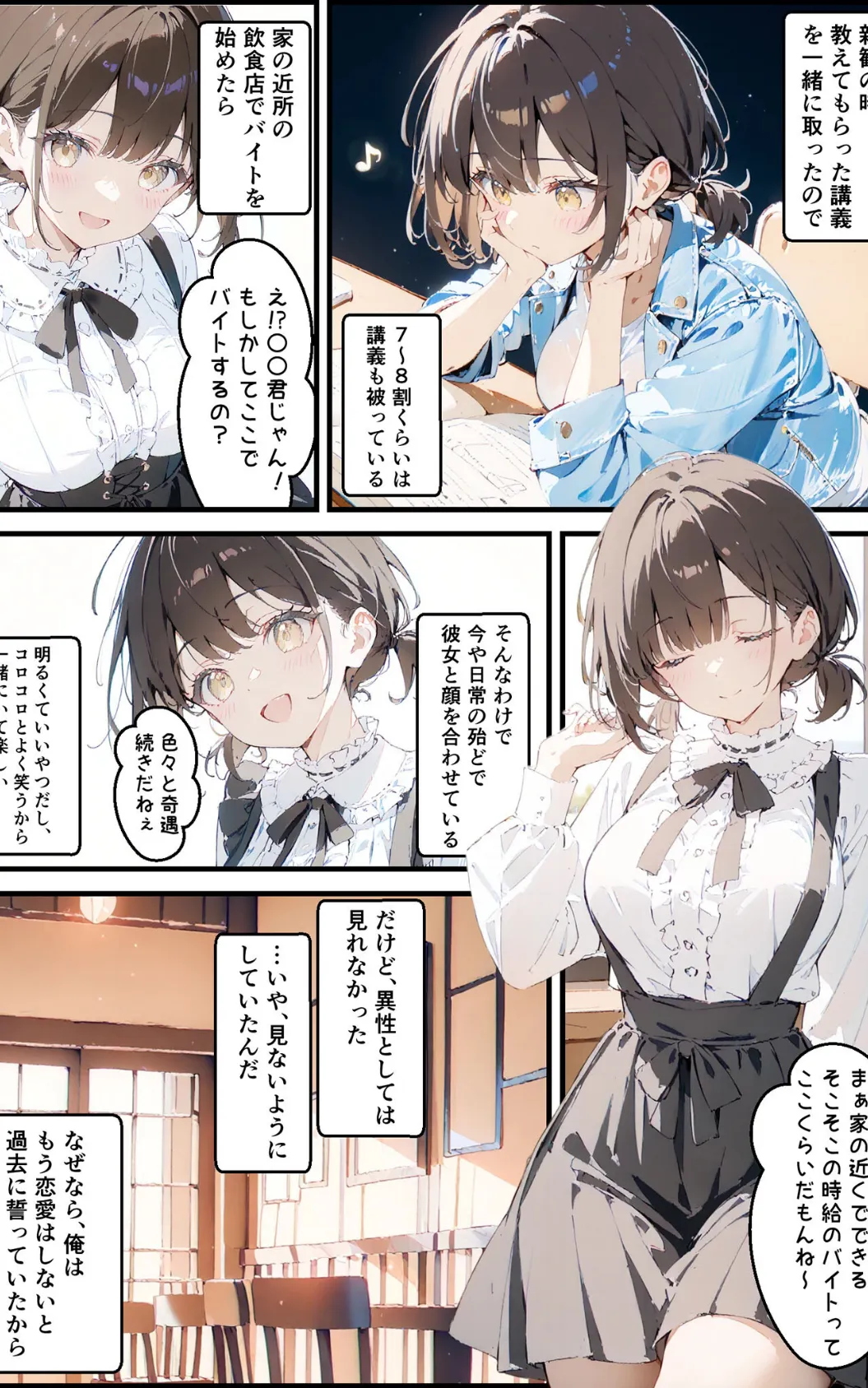 隣に住んでる大学の同期と甘々初えっち モザイク版 5ページ