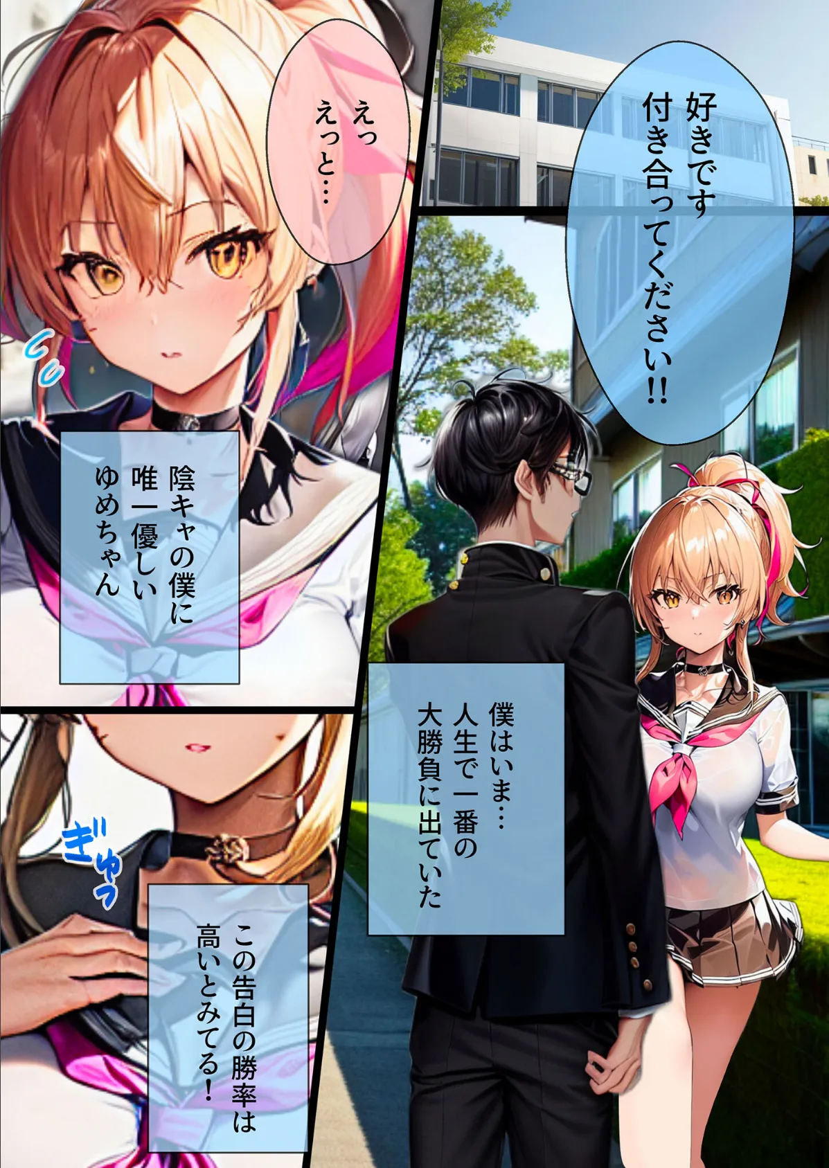 ぼっち・ざ・ふぁっく!〜陰キャの俺に声をかけてくれた陽キャ美少女に告白したら断られたんだけどお金を払ったらヤらせてくれる処女ビッチだったのでお金とチンポでDV彼氏から寝取ってあまあま両想いメス堕ちえっちします モザイク版 3ページ