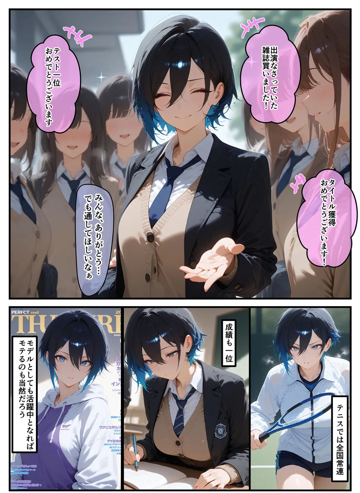 女学園の王子様♀の百合ハーレムの竿係になった モザイク版 6ページ