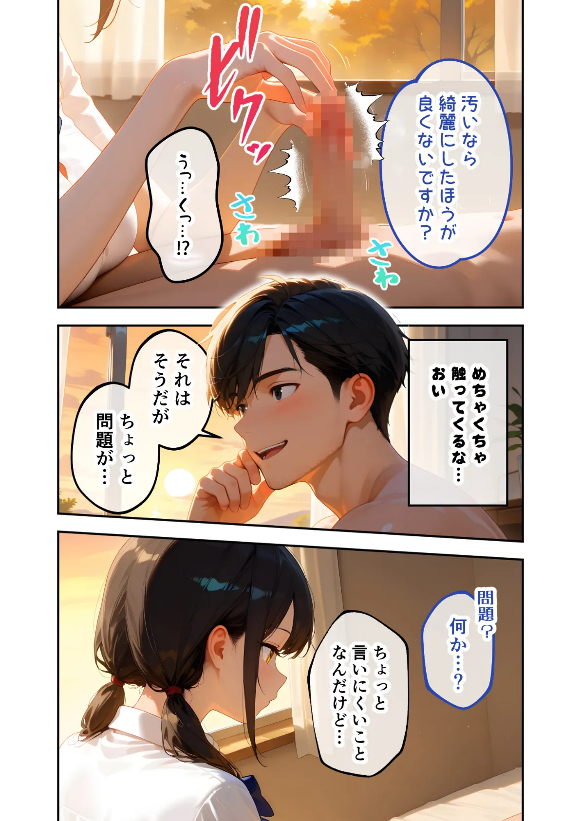 家性婦の下宮さんは竿の看病までしてくれる 〜爆乳・爆尻持ちのド変態クール女子〜 モザイク版 15ページ