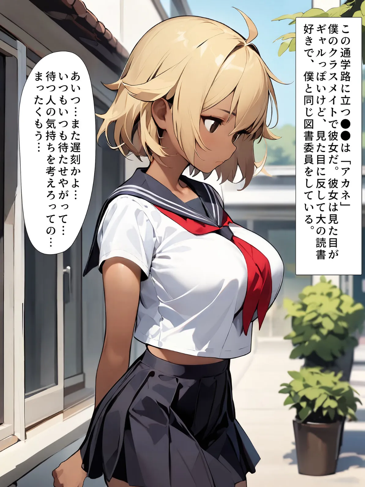 巨乳めちゃくちゃもませてくれる図書委員のギャル モザイク版 3ページ