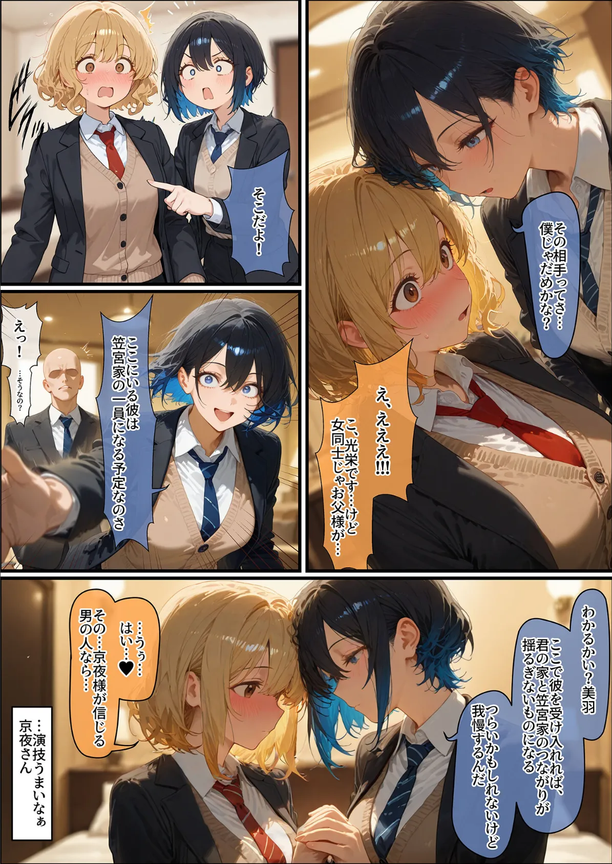 女学園の王子様♀の百合ハーレムの竿係になった2 モザイク版 9ページ